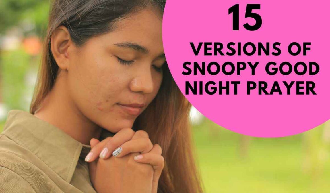 Snoopy Good Night Prayer