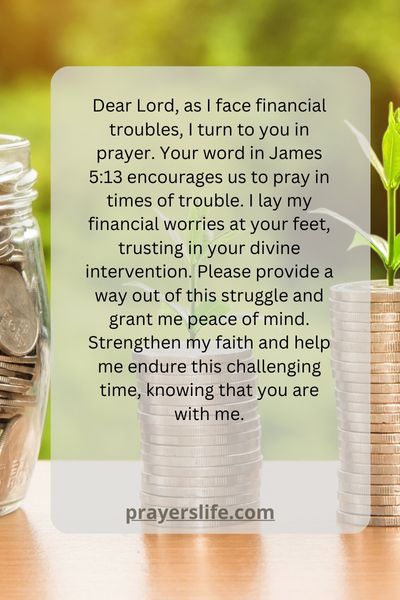 Money Troubles And The Power Of Prayer