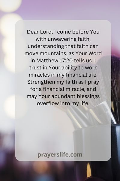 The Power Of Faith In A Financial Miracle Prayer