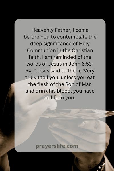 The Significance Of Communion In Christian Faith