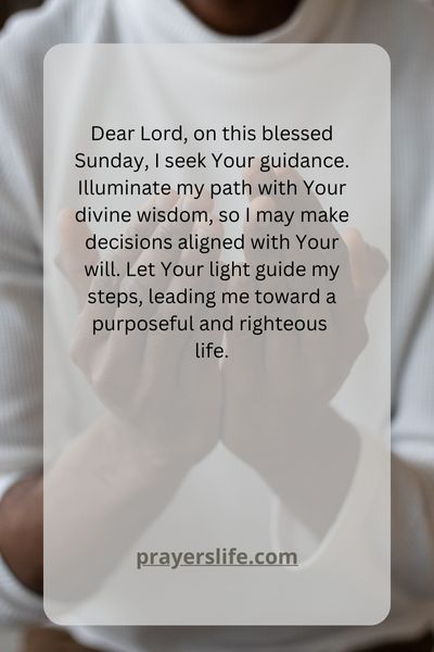 A Prayer For Guidance On Sunday
