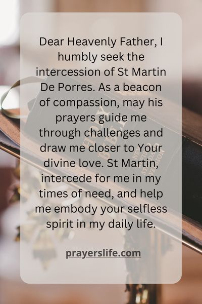 Seeking St Martin De Porres' Intercession In Prayer