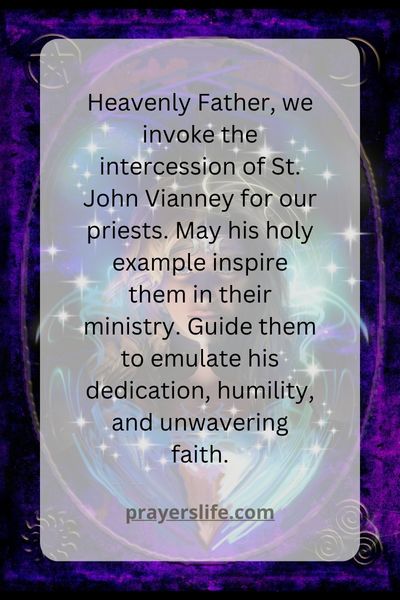 St. John Vianney'S Intercession For Priests