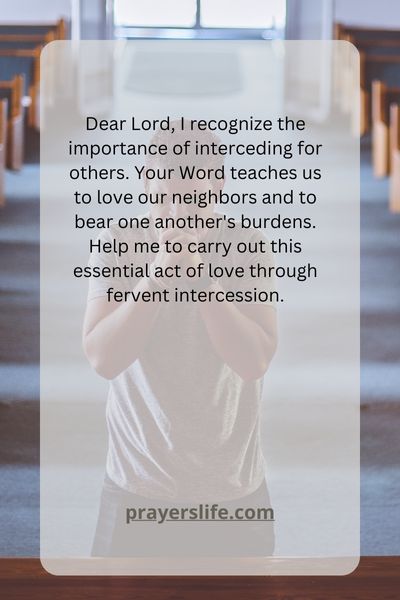The Importance Of Interceding For Others