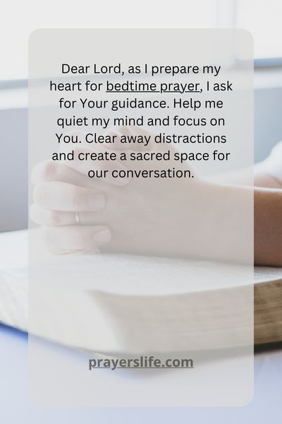Preparing Your Heart For Bedtime Prayer