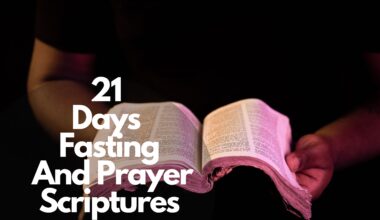 21 Days Fasting And Prayer Scriptures
