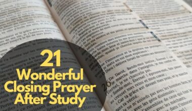 Closing Prayer After Study