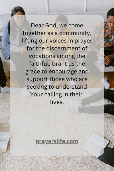 Encouraging The Faithful: A Collective Prayer For Vocational Discernment