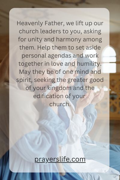 Praying For Unity And Harmony Among Church Leaders
