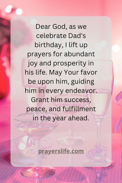 Wishing Daddy Joy And Prosperity: