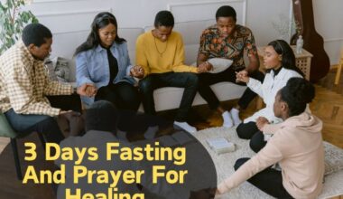 3 Days Fasting And Prayer For Healing