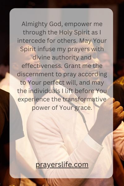 Interceding Through Holy Prayer