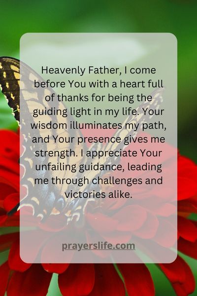 Expressing Appreciation For God'S Guiding Light In Our Lives