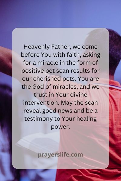 A Pet Scan Result Prayer