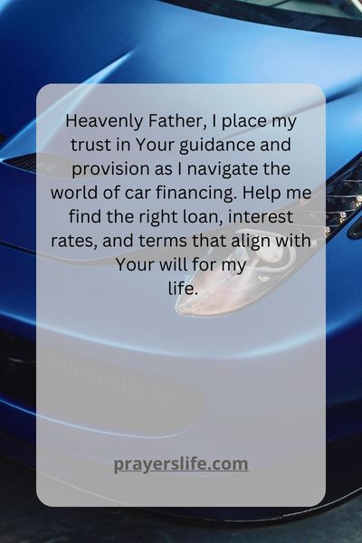 Trusting In Prayer For Car Financing