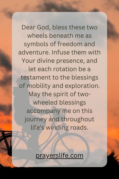 In The Spirit Of Two-Wheeled Blessings: