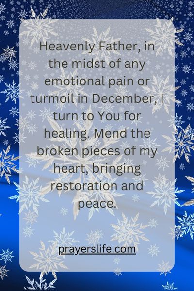 December Prayer For Emotional Restoration