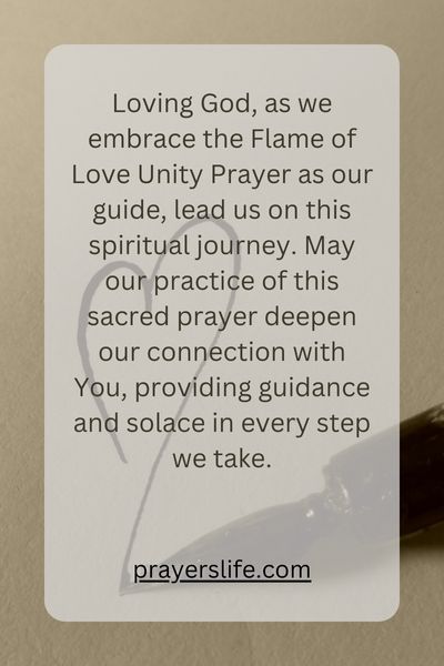 Embracing The Flame Of Love Prayer