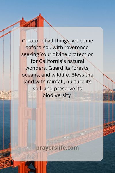 Environmental Blessings: Seeking Divine Protection For California'S Nature