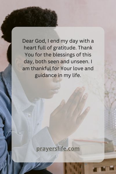 Bedtime Prayers For Gratitude