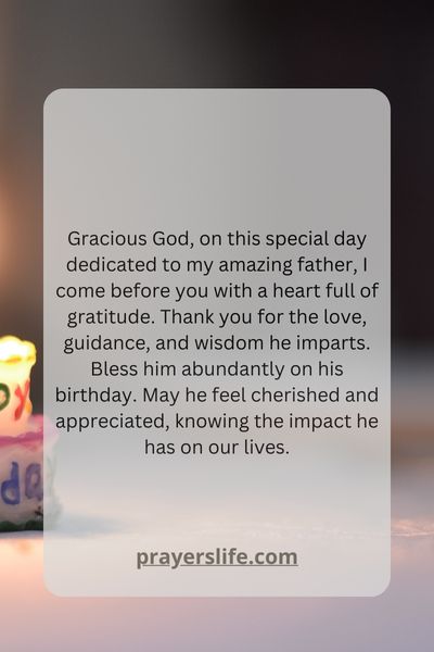 A Birthday Prayer For My Amazing Father 1