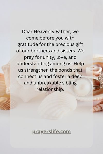 A Bond Of Love: Praying For Sibling Unity