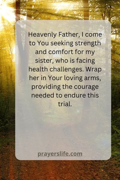 A Healing Prayer For My Beloved Sister