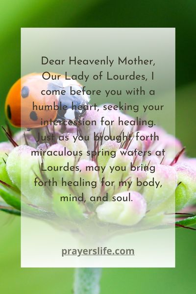 A Healing Prayer To Our Lady Of Lourdes