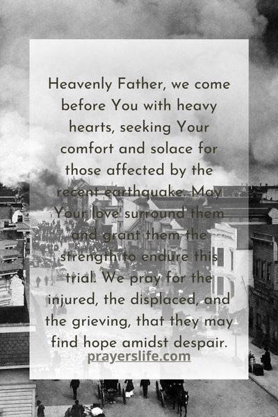 A Heartfelt Plea For The Victims Of The Recent Earthquake