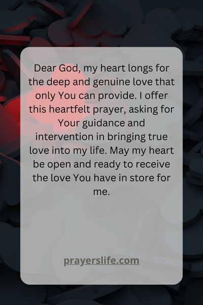 A Heartfelt Prayer For Love