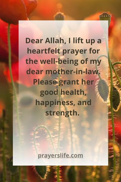 A Heartfelt Prayer For Your Mother-In-Law'S Well-Being