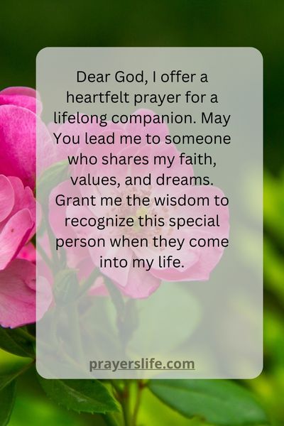 A Heartfelt Prayer For A Lifelong Companion
