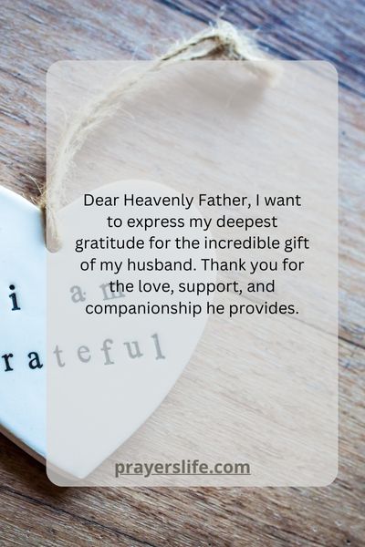 A Heartfelt Thank You, Husband