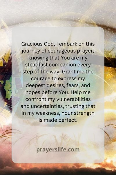 A Journey Of Courageous Prayer