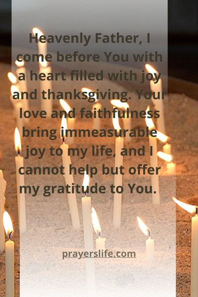 A Joyful Prayer Of Thanksgiving