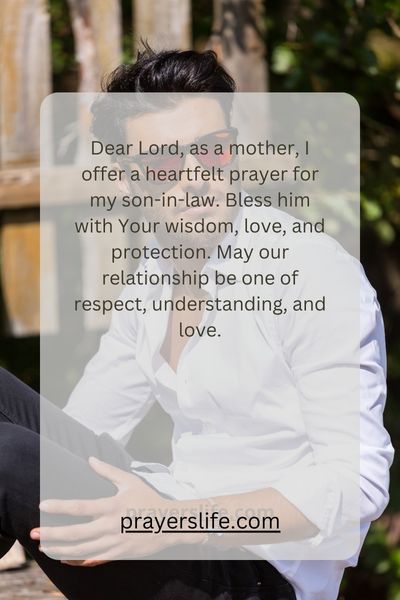 A Mother'S Heartfelt Prayer For Her Son-In-Law