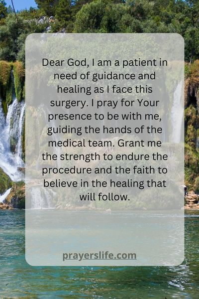 A Patient'S Prayer For Guidance And Healing
