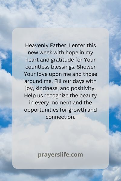 A Prayer For A Week Of Hope And Blessings