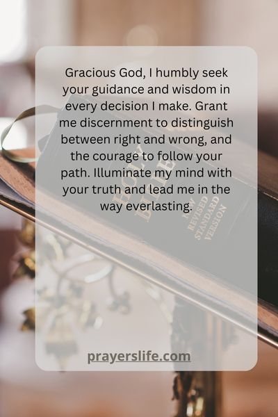 A Prayer For Divine Guidance And Wisdom