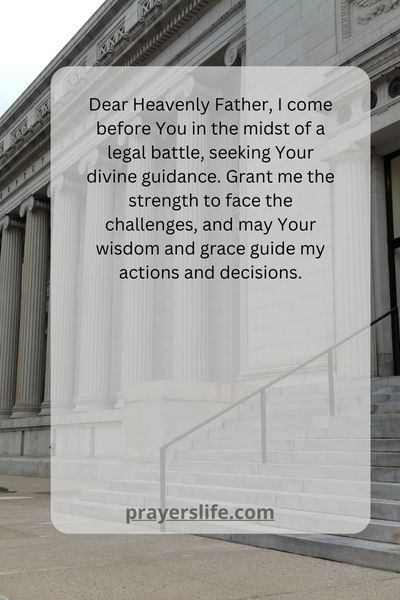 A Prayer For Divine Guidance In Legal Battles