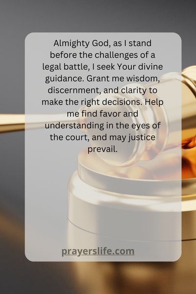 A Prayer For Divine Guidance In Legal Matters