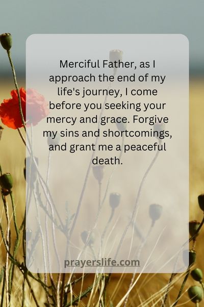 A Prayer For Divine Mercy And Grace For A Peaceful Death