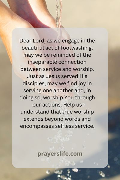 A Prayer For Embracing Service And Worship In Prayer