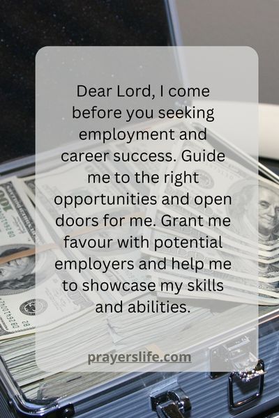 A Prayer For Employment And Career Success