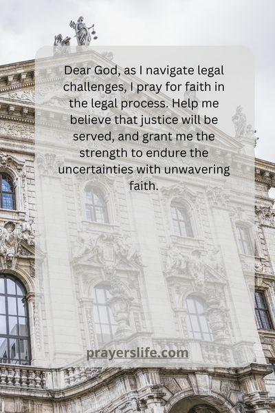 A Prayer For Faith In Legal Resolutions