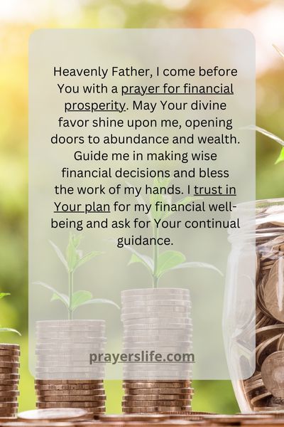 A Prayer For Financial Prosperity