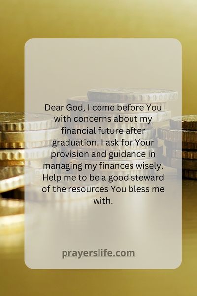 A Prayer For Financial Provision And Stability After Graduation