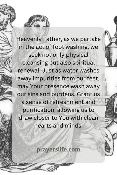 A Prayer For Finding Spiritual Cleansing Through Foot Washing