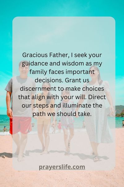A Prayer For Gods Guidance And Wisdom In Family Decisions 1
