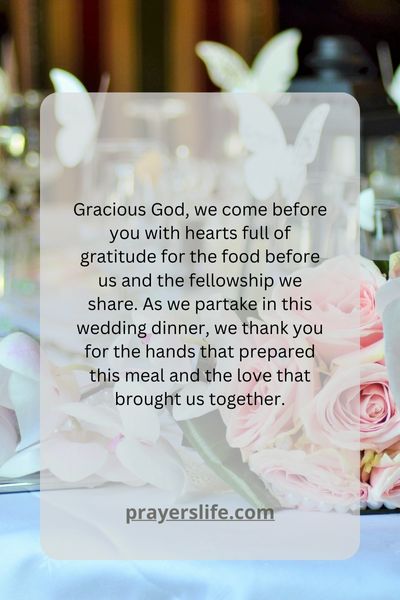 A Prayer For Gratitude For The Food And Fellowship